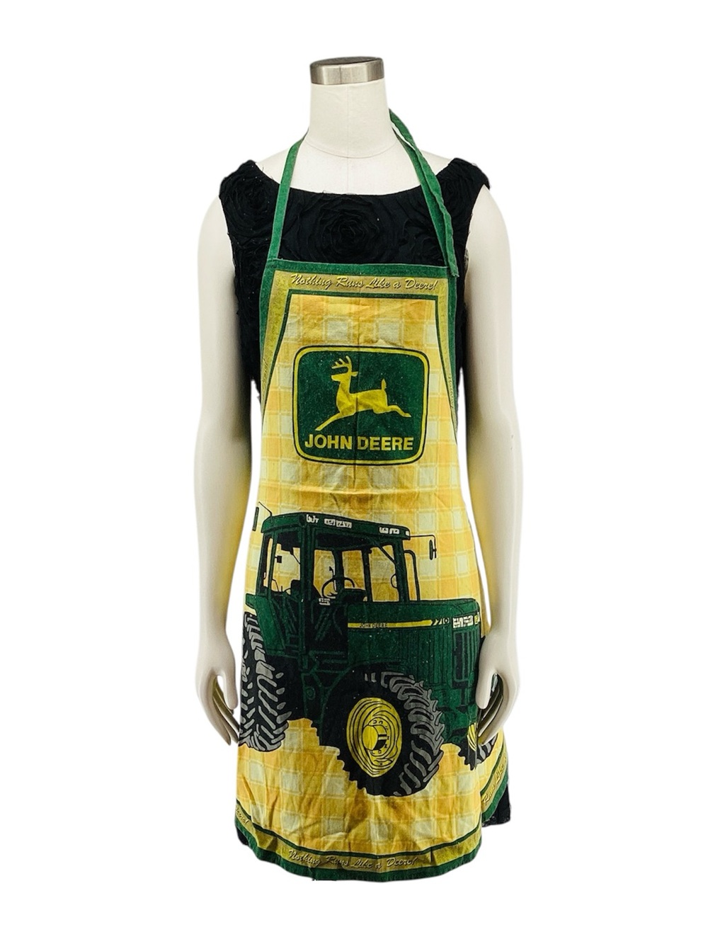🐷 John Deere Green & Yellow Tractor Apron